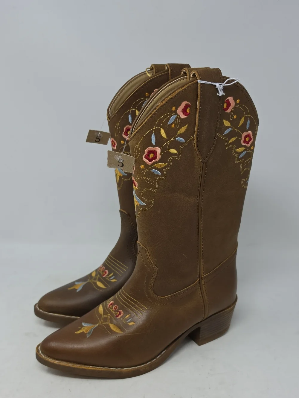Shyanne Girls' Stephanie Western Boots - Round Toe Size 5